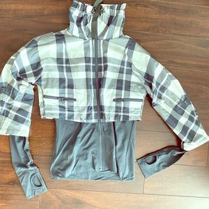 Lululemon checkered rain jacket